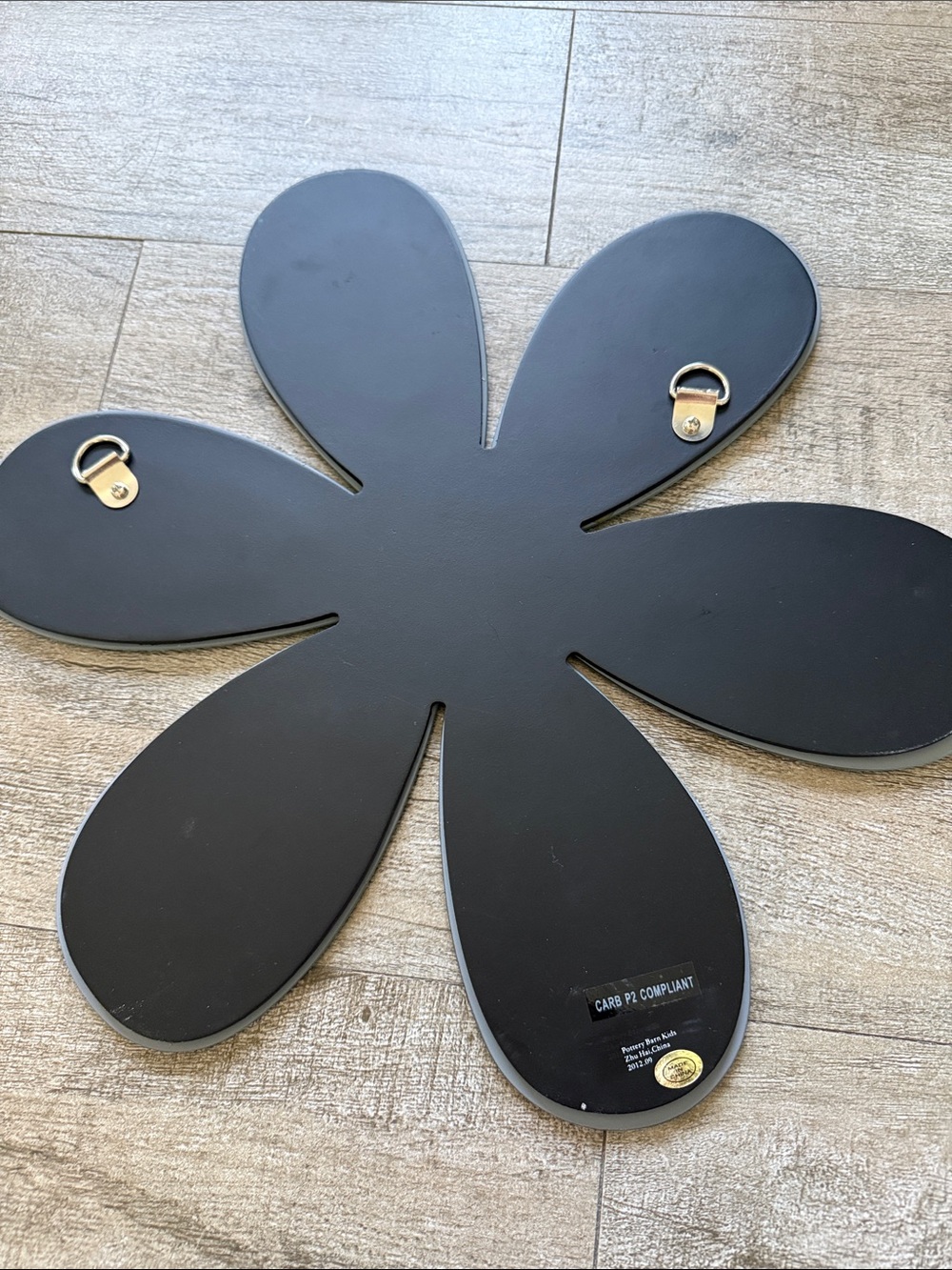 Pottery Barn Kids Daisy Petal Wall Mirrors - Black & Silver - Picture 3 of 4